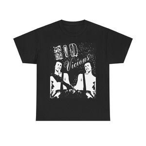 Sid Vicious Sex Pistols Punk Band T Shirt Black